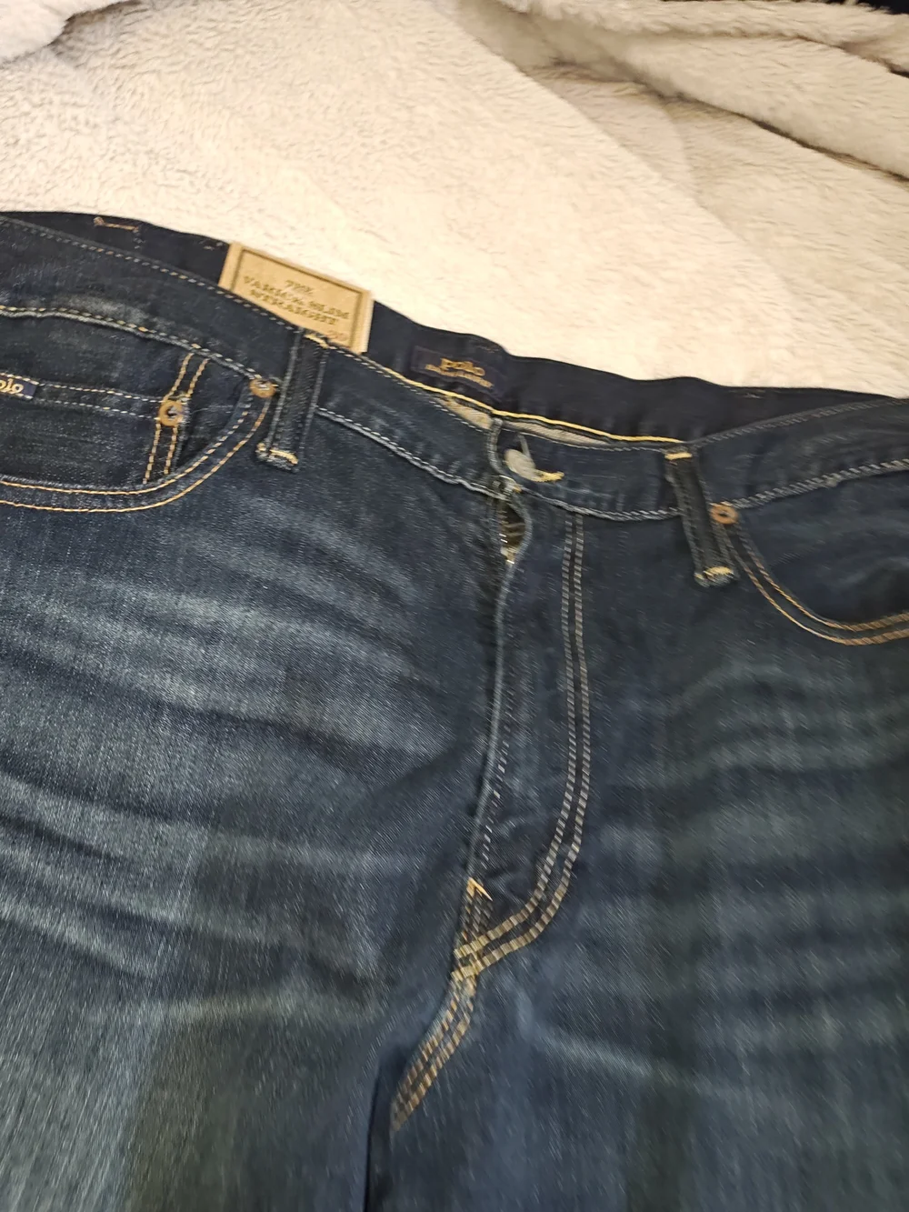 Polo by Ralph Lauren Men's Dark Indigo Bootcut Jeans 38x30